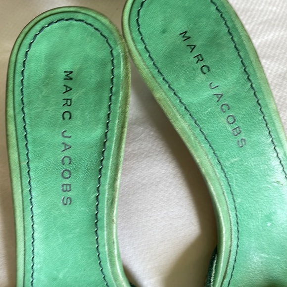 Marc Jacobs green kitten Mules size 39 1/2 - Picture 5 of 9